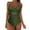 Green, variant on Sngxgn Women's Swimsuit Bathing Suit V Neck Ruffled Swimwear Adjustable Straps(Black,XL)