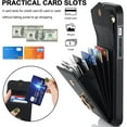 thumbnail image 2 of Compatible iPhone 14 Pro Max Phone Case Wallet with Card Holder,4 Card Slot Shockproof PU Leather Phone Case for iPhone 14 Pro Max Wallet Case with Stand,iPhone 14 Pro Max Case for Women Black, 2 of 7