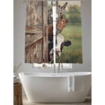 thumbnail image 6 of Farmhouse Animals Sheer Curtains 63 Inches Length 2 Panels Set, Window Sheer Curtains for Living Room/Bedroom, Country Cows Horses Donkeys Farm Light Filtering Rod Pocket Curtain 52''x63''x2, 6 of 8