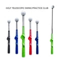 thumbnail image 2 of Golf Swing Practice Stick Telescopic Swing Trainer Aid Tool Golf Posture Corrector Exercise Supplies Red, 2 of 5