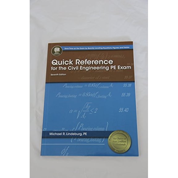 Pre-Owned Quick Reference for the Civil Engineering PE Exam (Paperback) 1591263832 9781591263838