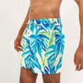 thumbnail image 4 of ZCFZJW Men's Swim Trunks Quick Dry Bathing Suit Swimming Board Shorts Casual Tropical Palm Tree Printed Drawstring Elastic Waist Beach Swimwear Multicolor#12 XXXL, 4 of 6