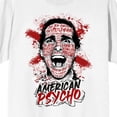 thumbnail image 6 of American Psycho Patrick Bateman Face Composed Art Women's White T-Shirt - 4XLB, 6 of 7