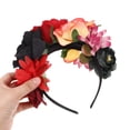 thumbnail image 2 of FRCOLOR Lightweight Orange Rose Flower Hair Band for and Party Occasion Accessory, 2 of 7