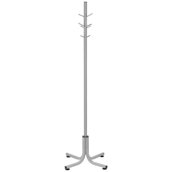 Global Industrial 69-1/2"H Steel Coat Tree, Silver