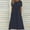 Navy, variant on DPTALR Women's Summer Comfort Sexy Solid Color Pocket Sleeveless V-Neck Dress