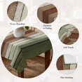thumbnail image 5 of Sage Green Table Cloth Waterproof Tablecloths, Farmhouse Wood Grain Vintage Brown Striped Tablecloth Dining Table Cover for Kitchen Party Tabletop Outdoor, Rectangle Tablecloth 60x102 Inch, 5 of 9