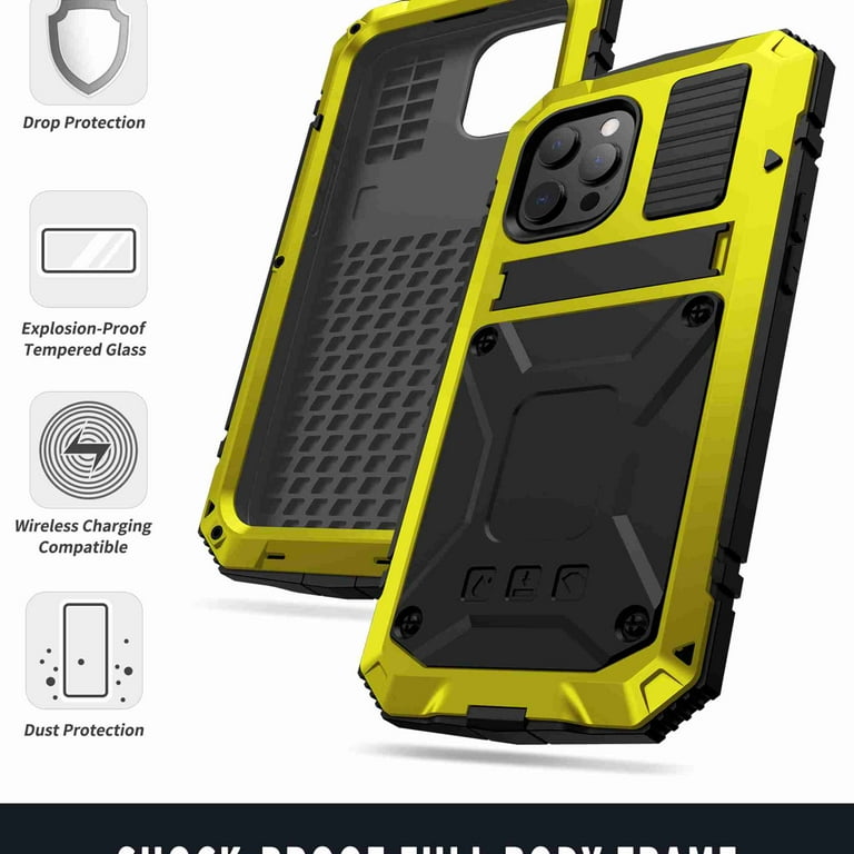 Metal Case For iPhone 15 14 13 12 X Pro Max Gorilla Heavy Duty Cover  Shockproof