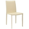 thumbnail image 3 of SAFAVIEH Karna Modern Fully Upholstered Dining Chair, Set of 2 (18.9 in. W x 22.8 in. D x 35.8 in. H), 3 of 7