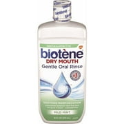 Biotene Dry Mouth Gentle Oral Rinse, Mild Mint, 16 fl oz (1 Pack)