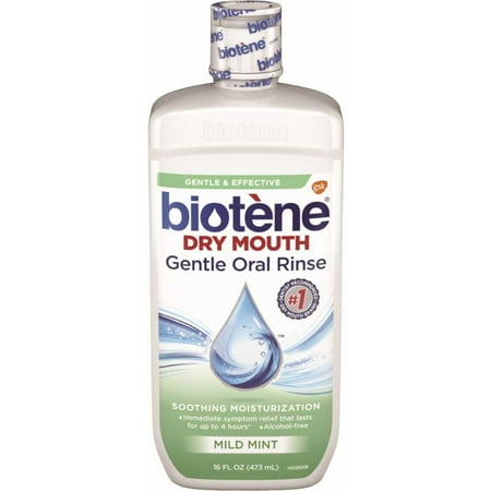 3 Pack Biotene Dry Mouth Gentle Oral Rinse, Mild Mint, 16 Ounces Each