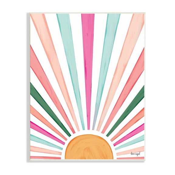 Stupell Industries Whimsical Sun Rays Shining Playful Nature Painting Graphic Art Unframed Art Print Wall Art, Design by Ilene Segal