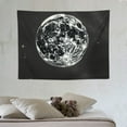 thumbnail image 4 of COMIO  Moon Starry Night Tapestry for Bedroom Aesthetic Black and White Tapestry Wall Hanging Space Galaxy Stars Wall Covering Decor Tapestries for Living Room Dorm, 4 of 7