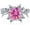 Pink, variant on Moissanite Rings for Women 2 Carat Round Cut D Color VVS1 Clarity Lab Diamond Engagement Rings for Women Eternity S925 Sterling Silver Moissanite Promise Ring for Her