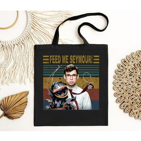 vintage Audrey 2 Little Shop of Horrors Seymour Krelborn Feed Me Seymour Vintage Tote Bag-TH9274