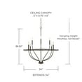thumbnail image 4 of Capital Lighting 428581 Greyson 8 Light 34" Wide Taper Candle Chandelier - Nickel, 4 of 7