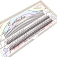 thumbnail image 1 of Pestañas postizas esponjosas naturales rusas prefabricadas La Vida Bella 1 Pack Largo Natural 3 rows/tray 0.07mm 8/9/10/11/12mm, 1 of 4