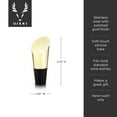 thumbnail image 4 of Viski Heavyweight Gold Wine Bottle Stopper for Dinner, Birthday, Home Bar, 4 of 6