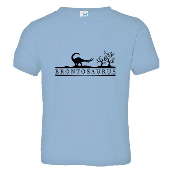 PleaseMeTees™ Toddler Brontosaurus Educational Dinosaur Jurassic HQ Tee