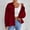 Wine, variant on Women's Corduroy Button Down Jacket Lantern Long Sleeve Coat Fall Winter Casual Outerwear with Pockets Wine L