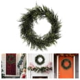 thumbnail image 2 of 19.7 Inch Real Touch Christmas Wreath for Front Door, Large Artificial Cedar and Pine Wreath for Indoor Outdoor Wall, Window, and Farmhouse Fireplace Holiday Decorations, 2 of 6