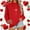 Red, variant on Itsame Women Long Sleeve T-Shirts Valentine's Sweatshirt Loose Crew Neck Tops Red Size S