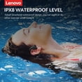thumbnail image 4 of Lenovo X5 Wireless Bluetooth Headphone, Bone Conduction Earphone with IPX8 Waterproof Level ENC Noise Reduction 8GB Memory Black, 4 of 7
