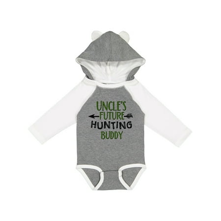 

Inktastic Uncles Future Hunting Buddy Gift Baby Boy or Baby Girl Long Sleeve Bodysuit