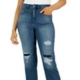 thumbnail image 2 of Style & Co. FIRST DANCE Women's High-Rise Cropped Straight Mom Jeans, US 16, 2 of 4