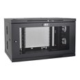thumbnail image 1 of Tripp Lite 9U Wallmount Rack Enclosure Server Cabinet Wide Cable Management - Rack enclosure cabinet - wall mountable - black - 9U - 19", 1 of 9