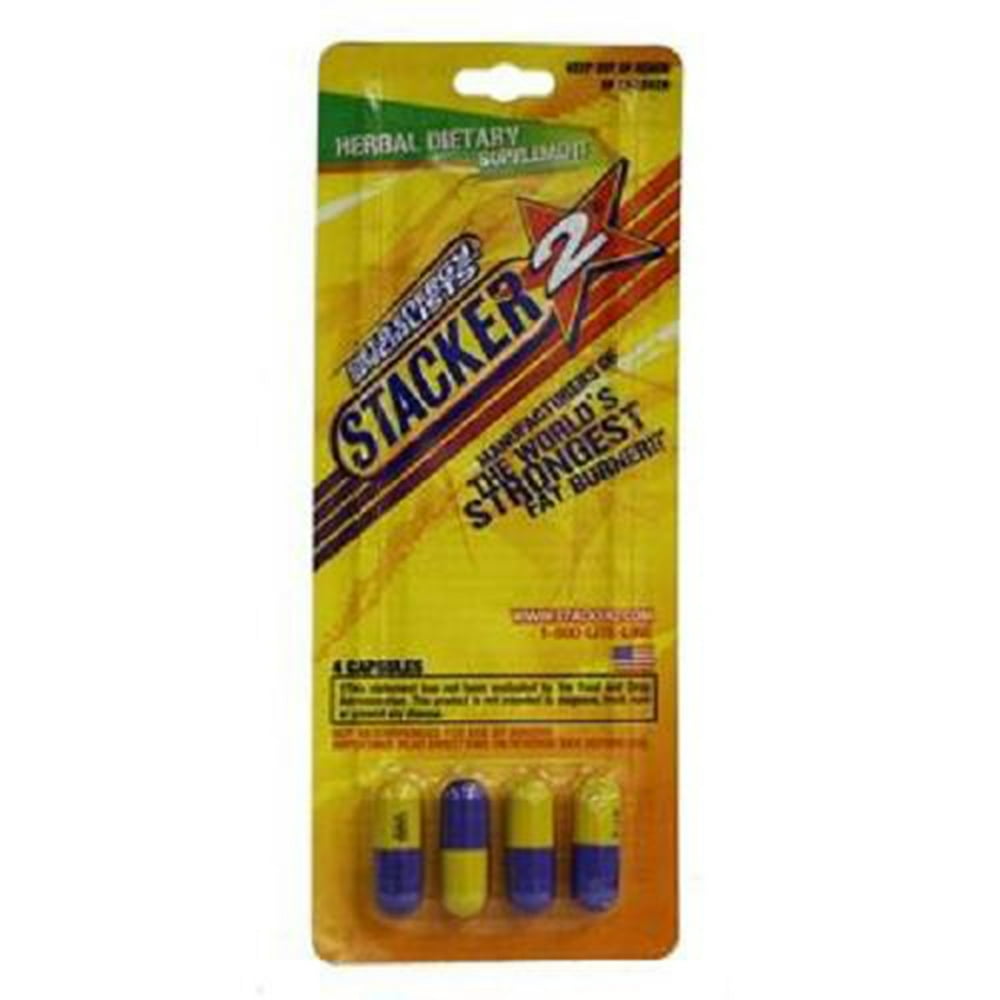 STACKER2 HERBAL DIETARY SUPPLEMENT 4 Caps Each ( 24 in a Pack