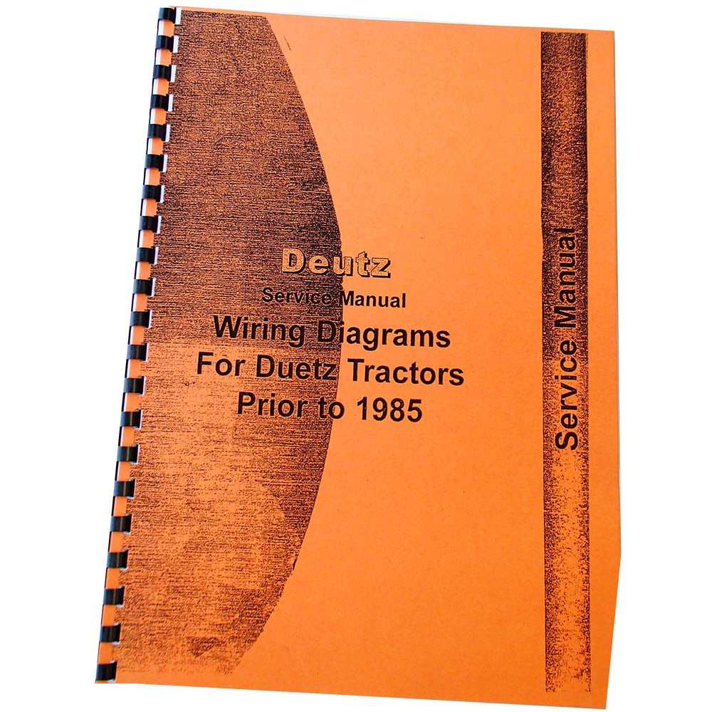 Deutz D6806 Wiring Diagrams Service Manual 