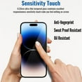 thumbnail image 3 of 3 Pack Privacy Screen Protector Compatible with iPhone 13, 9H Anti Spy Private Tempered Glass Film, Anti-Scratch, Case Friendly, Easy Installation, Bubble Free, 3 of 6