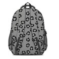 thumbnail image 3 of Black and Gray Leopard Print Pattern Cute School Backpack Bag with Padded Back and Adjustable Shoulder Straps 16.9 X 12.6 X 5.9 Inches, 3 of 4