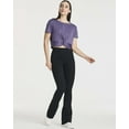 thumbnail image 6 of 5 Pack: Women's Short Sleeve Twist Front Crop Top Dry-Fit Athletic Crew Neck T-Shirt, 6 of 6