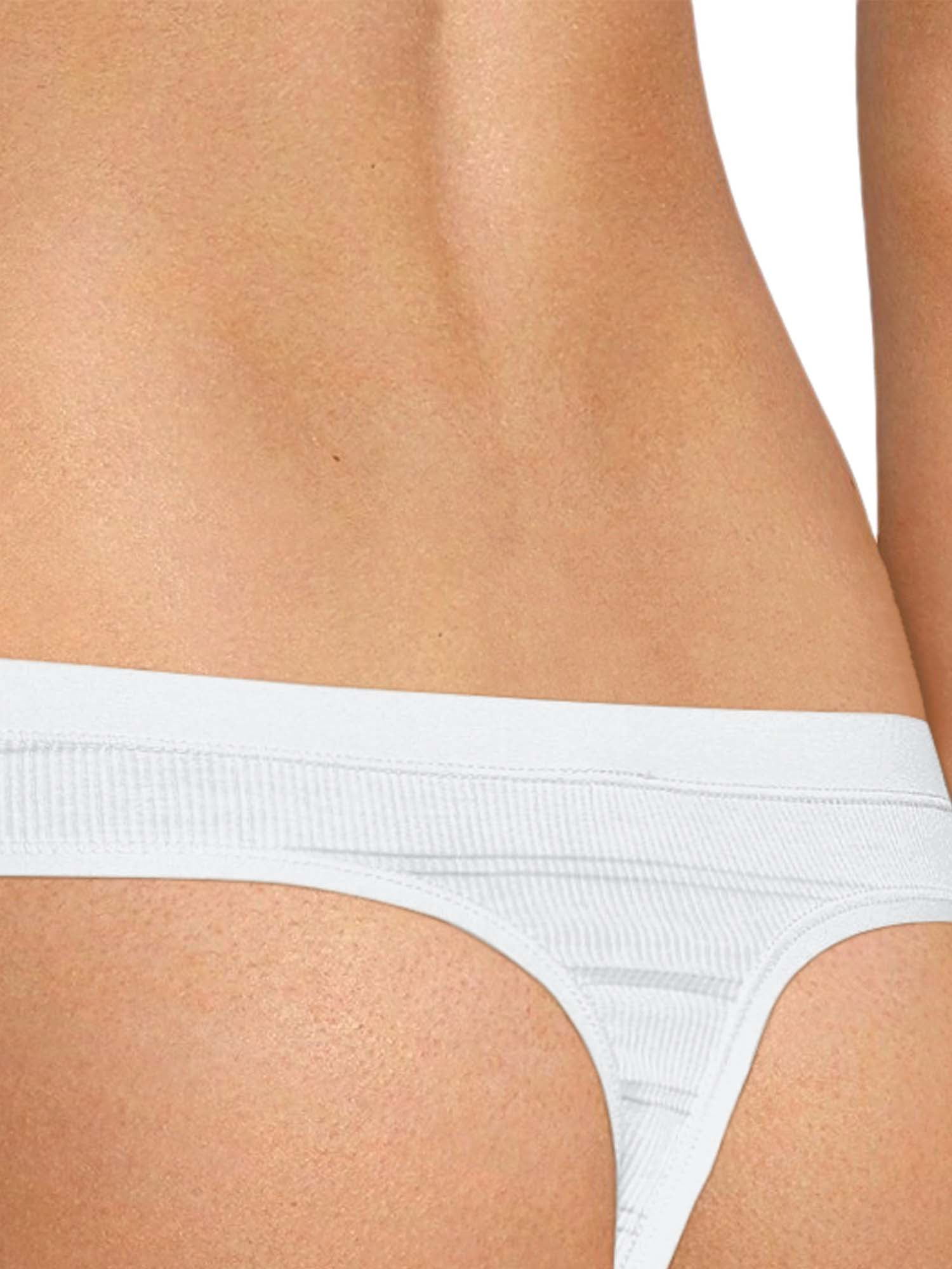 Ultimate Thong 4-Pack Panties Womens Breathable Comfort Flex Fit Underwear  Black Size 5 - Invastor