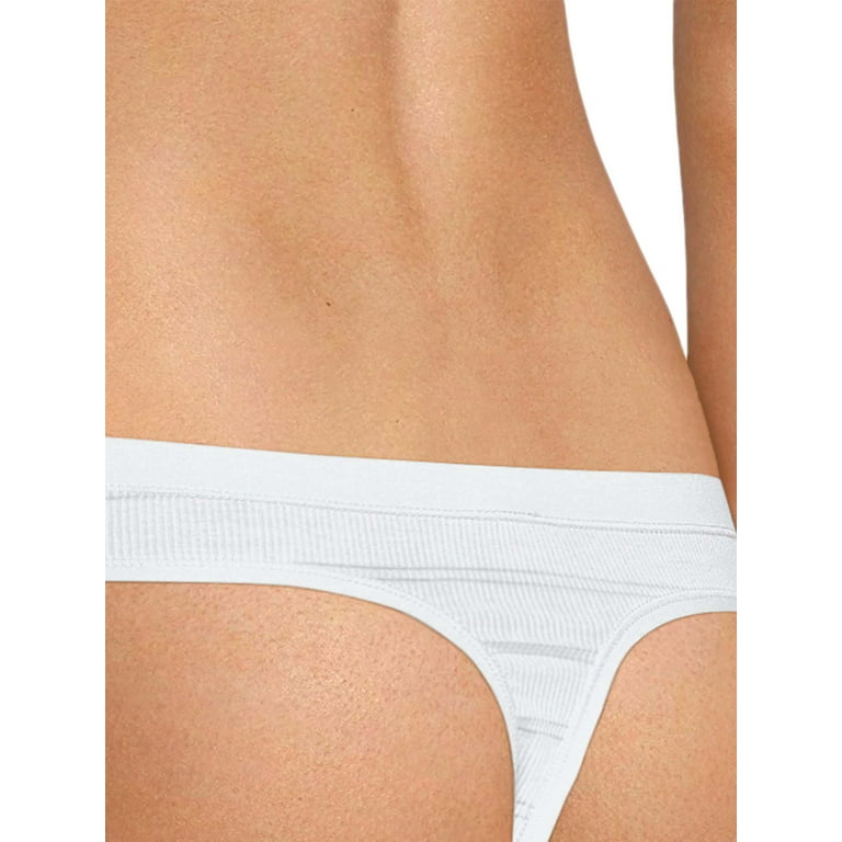 Hanes Ultimate Women's Breathable Comfort Flex Fit Thong, 4-pack