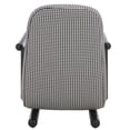 thumbnail image 5 of Safavieh Sein Modern Plywood and Fabric Dining Arm Chairs, Black Houndstooth/Black, 5 of 6