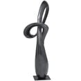 thumbnail image 5 of 9" x 17" Dark Gray Aluminum Metal Abstract Sculpture, by DecMode, 5 of 9