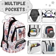 thumbnail image 3 of Yuyamidu Patriotic Bow Print 17 Inch School Kids Set 4Pcs with Lunch Box Pencil Case Water Bottle Sleeve, Adjustable Padded Straps Bookbag for Kids Teens Girls, 3 of 7
