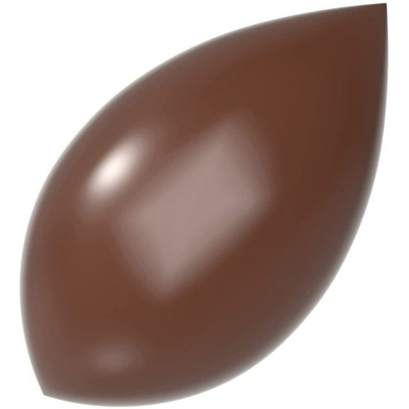 Chocolate World 1673 Polycarbonate Chocolate Mold with 16 Quenelle Cavities, Each 25mm x 45.5mm x 12.5mm High