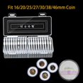 thumbnail image 2 of MYG 20pcs Clear Round Coin Capsules Holders Storage Case Portable Container Display, 2 of 9