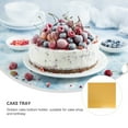 thumbnail image 3 of OULII 10Pcs Golden Dessert Board Tray White Board For Cakes And Pastries, 3 of 8