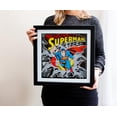 thumbnail image 4 of DC Comics Superman "Man of Steel" Wood Frame 3D Shadow Box Wall Art | 15 x 15 Inches, 4 of 8