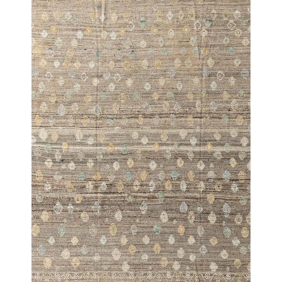 Ahgly Company Machine Washable Indoor Rectangle Abstract Dark Almond Brown Area Rugs, 4' x 6'