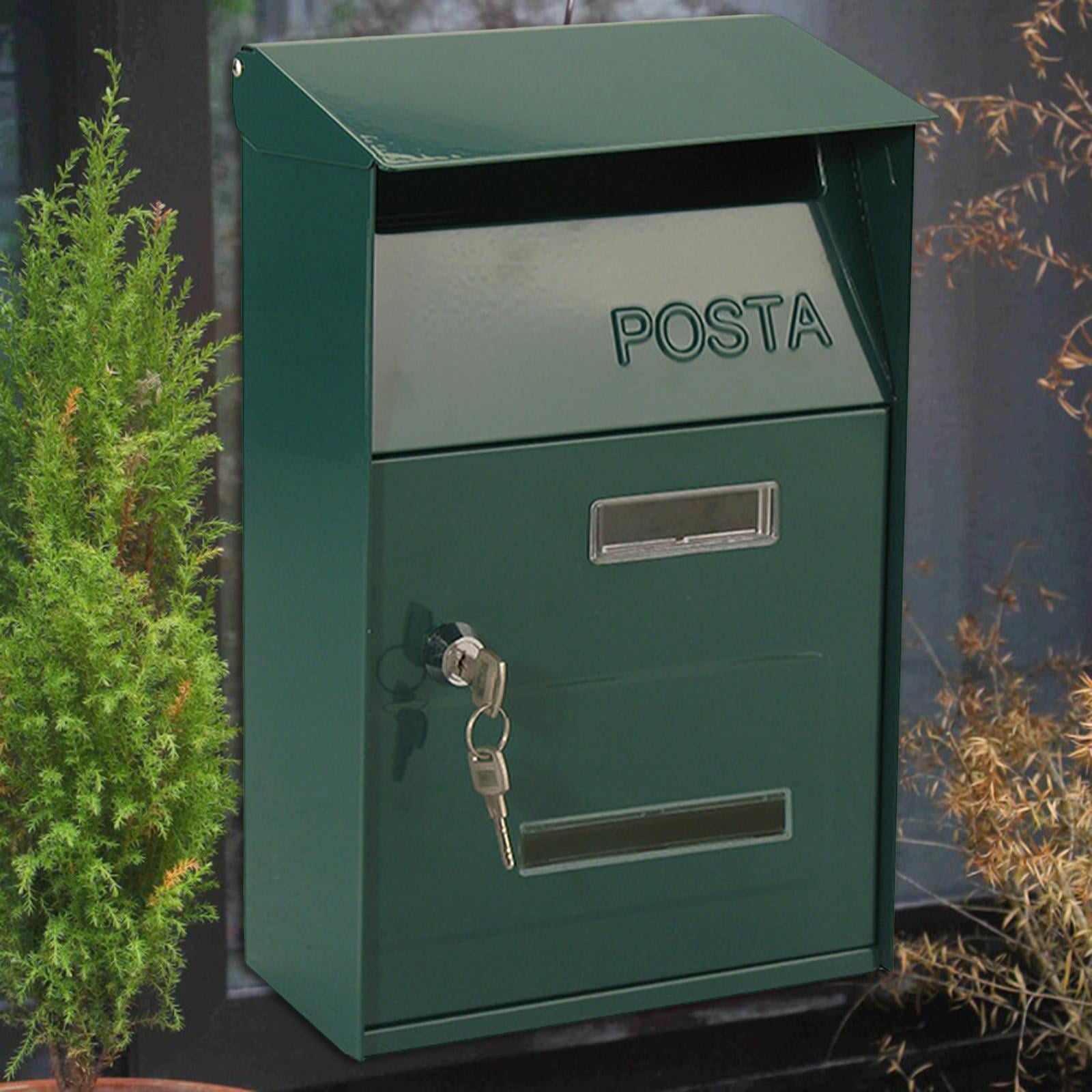 Buy Dyna-living Mail box Letter box Wall ed Post box with Key Lock Mail Box  Steel Lockable Post Box for Outdoor School Office Home Mail Center White  Online at desertcartBolivia