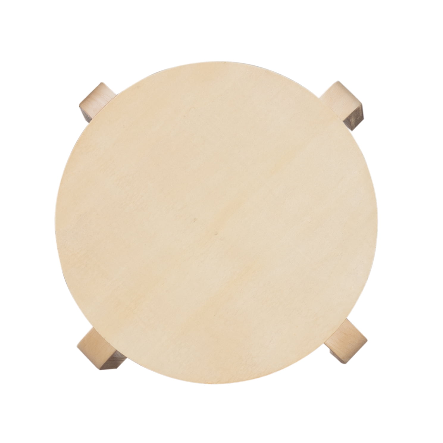 Linon Mayflower 18" Backless Stacking Stools, Set of 4, Natural