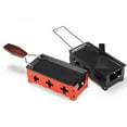 thumbnail image 1 of Cheese Melter Raclette Grill Cheese Melting Pan With Silicone Spatula Non-stick Rotaster Baking Tray, 1 of 5