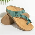 thumbnail image 2 of NOKIO Solid Color Shoes for Women's Slippers Toe Clippers Flat Bottoms Large Size Slippers Lightweight Soft Bottomed Beach Shoes, 2 of 5