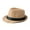 Khaki, variant on 1920s Fedora Hats for Men Women with Short Brim Unisex Hat Panama Cap Party Accessory